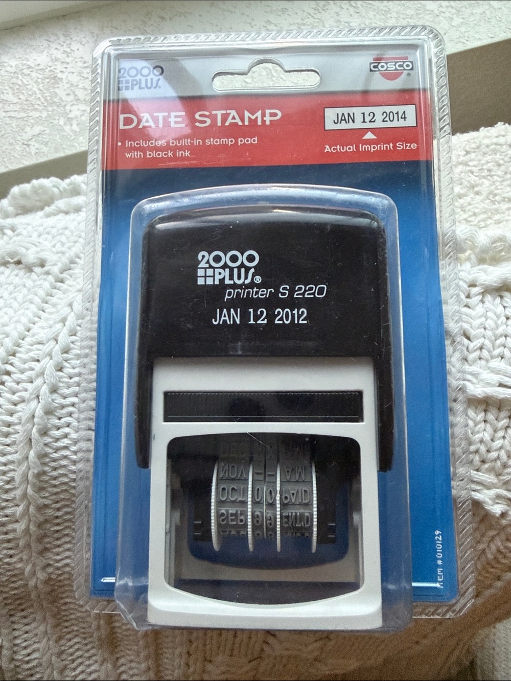 2000 Plus Printer S 220 Date Stamp - Black